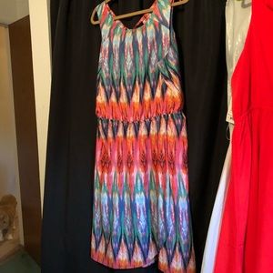 Athleta Martinique dress l multicolor print l XL